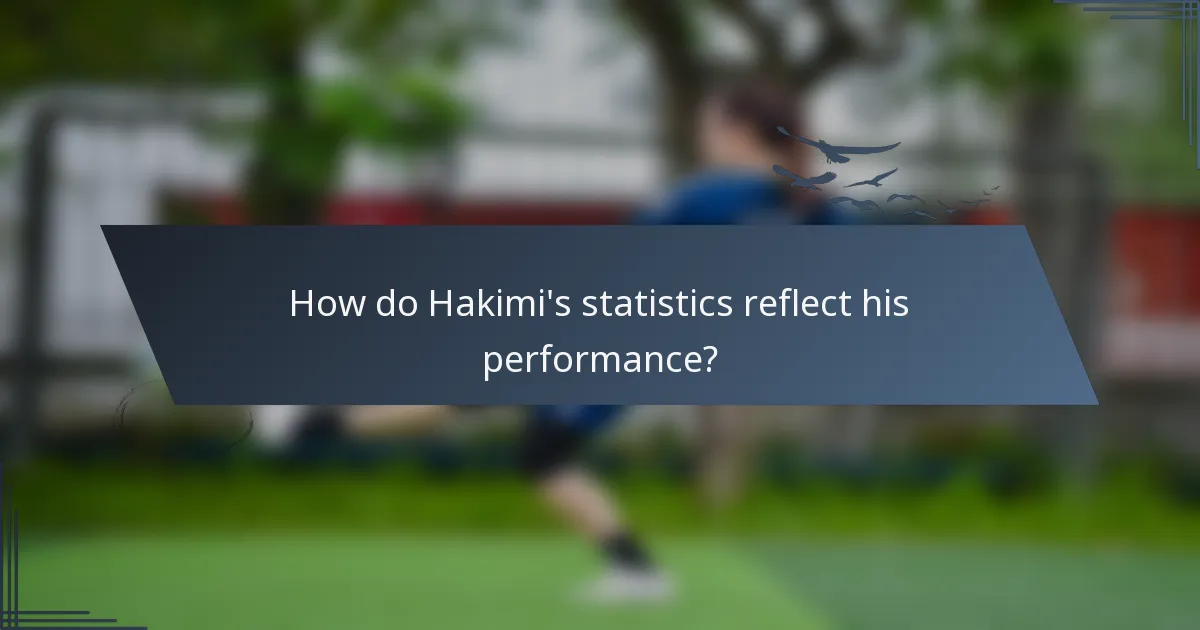 How do Hakimi's statistics reflect his performance?